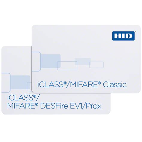 HID® iCLASS® + MIFARE Classic or MIFARE DESFire EV1